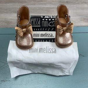 EUC Gold Mini Melissa Rain Boots Toddler Size 7